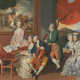 Oil painting: "The Gore Family with George, third Earl Cowper" by Johan Joseph Zoffany RA, circa 1775.
